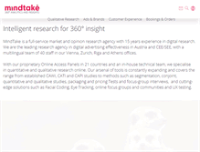 Tablet Screenshot of mindtake.com